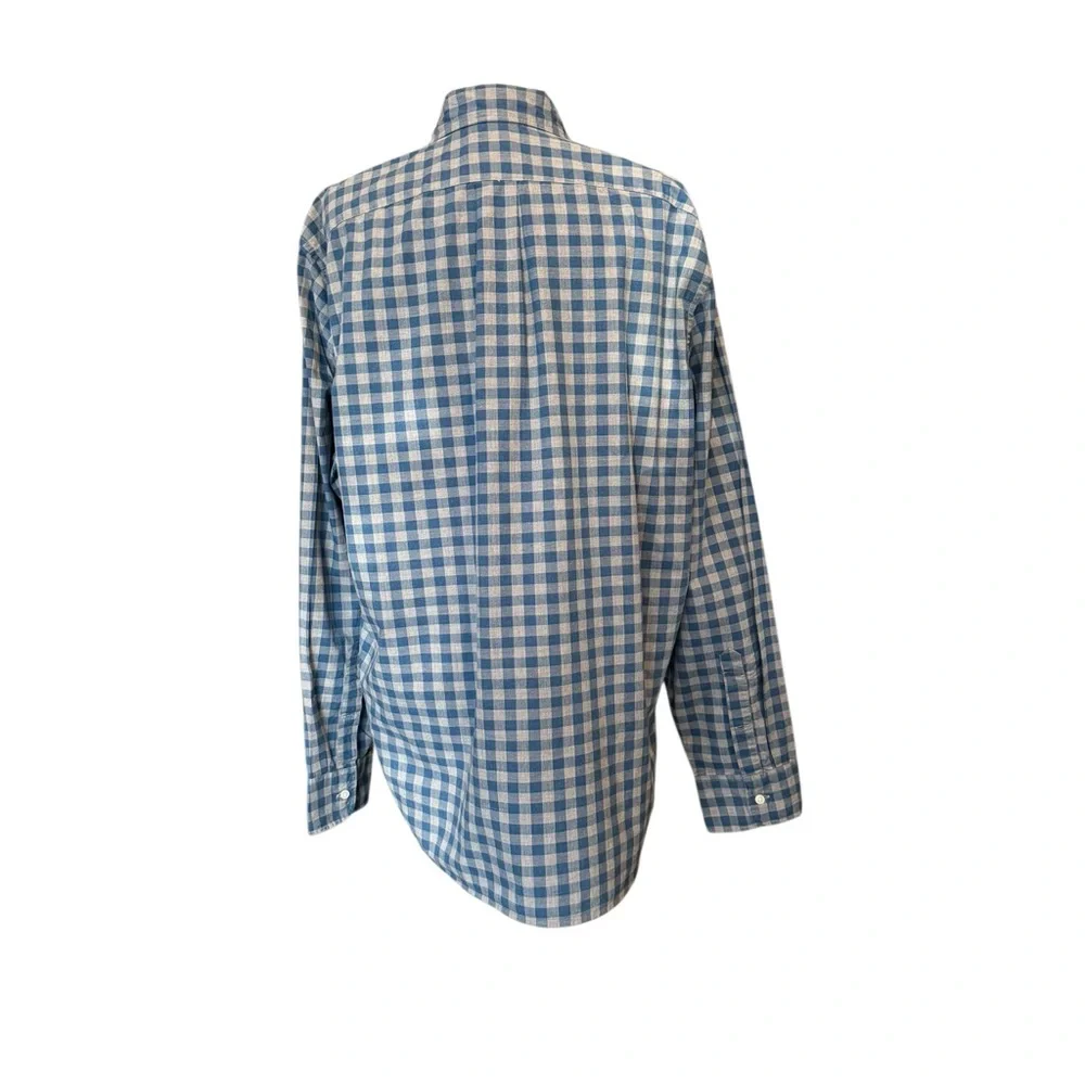 J. Crew Men's Gingham Plaid Button Down Shirt NWOT XL